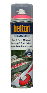 Belton Bau- und Forst-Markierer, neonrot 500 ml, 323561
